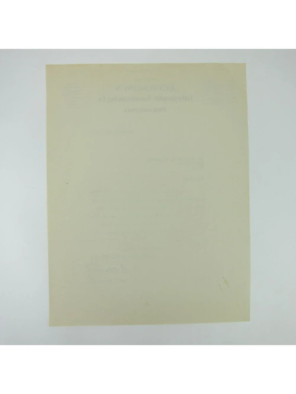 Vintage 1927 Letterhead Ketterlinus Lithographic Manufacturing Philadelphia PA